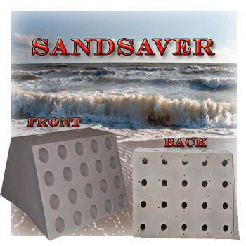 Sandsaver Beach Erosion Barrier That Naturally Re-nourishs Beach and Coastal Property, Natural Solution to Beach Erosion, 