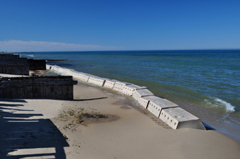 Sandsavers Installed, Sandsavers building beach, Sandsavers beach accretion, Natural Solution to Beach Erosioin